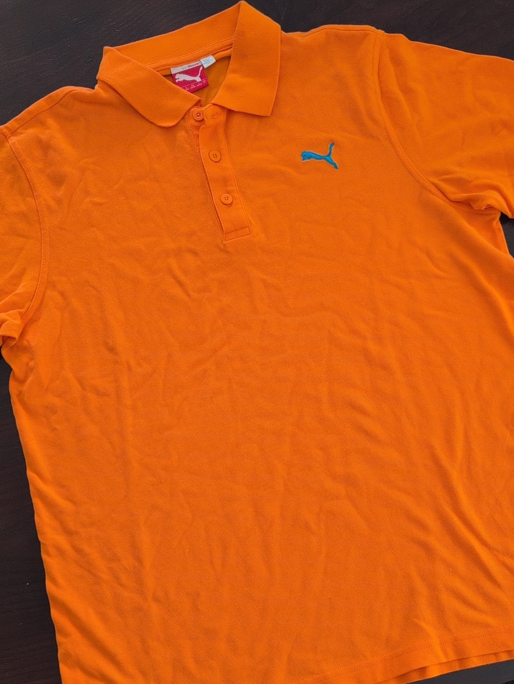 Men's Large Puma Orange Polo